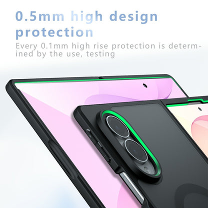 MagSafe ovitek za Samsung Galaxy Z Fold8 F971, Techsuit, PureFrost, Črna satenasta
