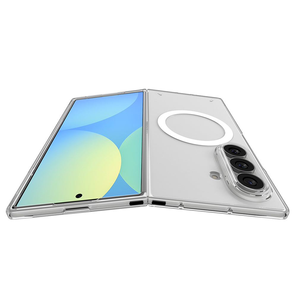 MagSafe ovitek za Samsung Galaxy Z Fold8 Ultra F976, Spigen, Air Skin, prozoren bel ACS11505