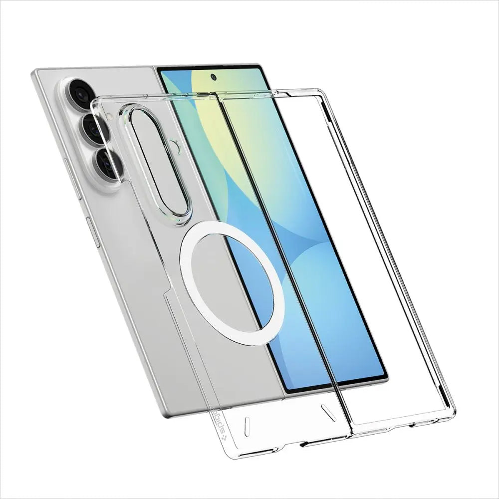 MagSafe ovitek za Samsung Galaxy Z Fold8 Ultra F976, Spigen, Air Skin, prozoren bel ACS11505