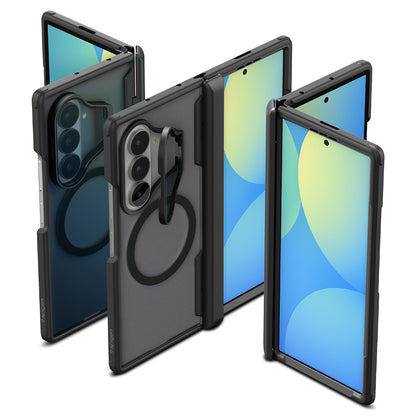 Ovitek MagSafe za Samsung Galaxy Z Fold8 Ultra F976, Spigen, Optik Armor Pro, Črn ACS11500