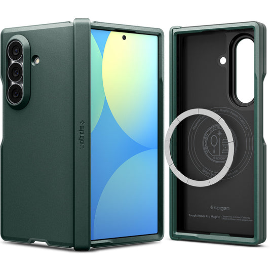 MagSafe ovitek za Samsung Galaxy Z Fold8 Ultra F976, Spigen, Tough Armor Pro, Zelen ACS11851