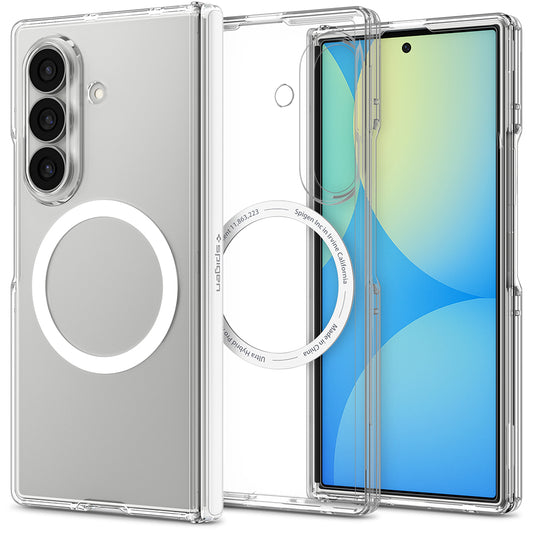 MagSafe ovitek za Samsung Galaxy Z Fold8 Ultra F976, Spigen, Ultra Hybrid Pro, prozoren bel ACS11506