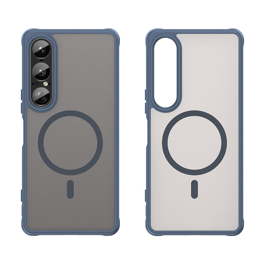 MagSafe ovitek za Sony Xperia 1 VII, Techsuit, HaloFrost II, temno modra