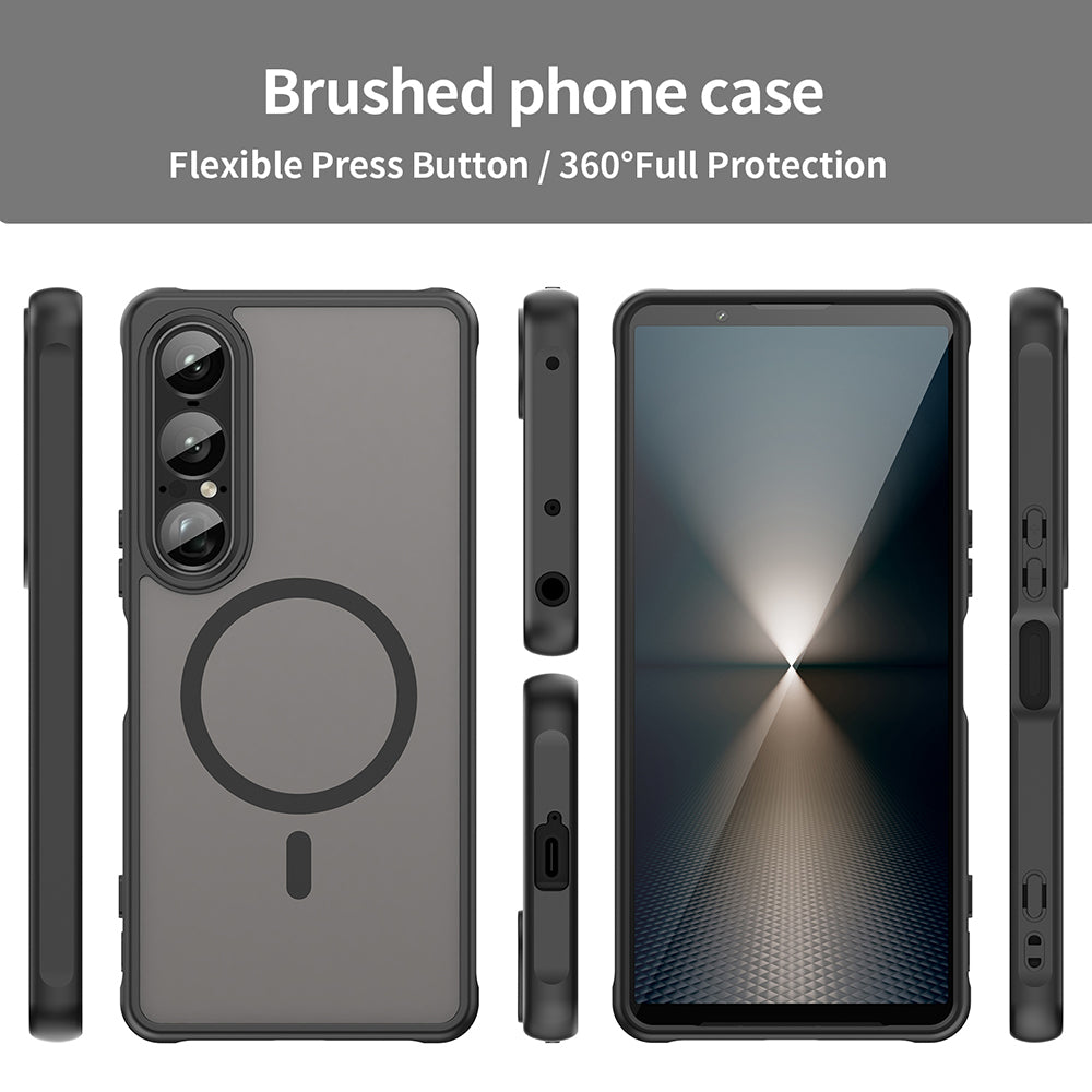 MagSafe ovitek za Sony Xperia 1 VII, Techsuit, HaloFrost II, Črn