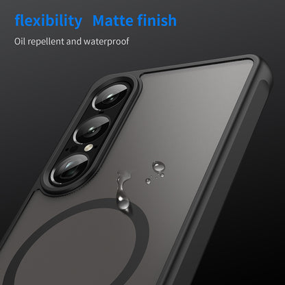 MagSafe ovitek za Sony Xperia 1 VII, Techsuit, HaloFrost II, Črn