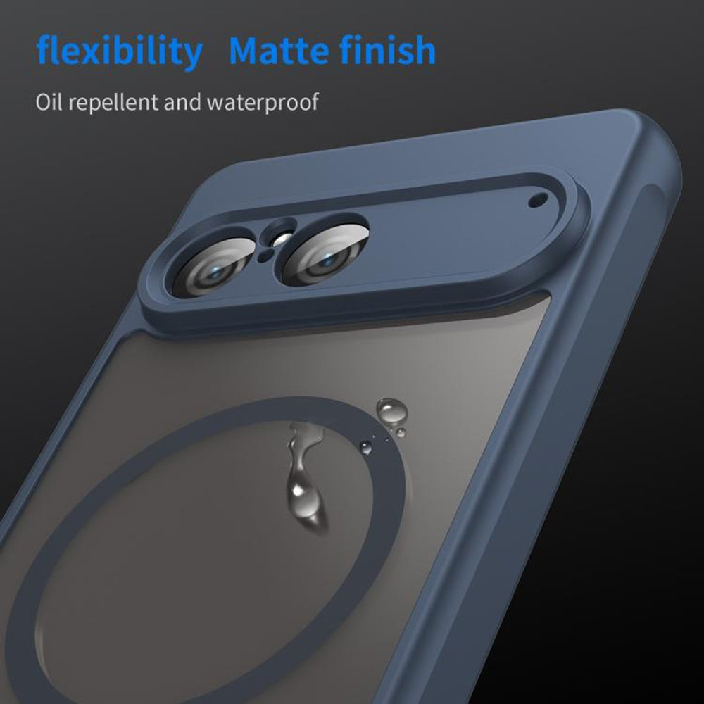 Ovitek MagSafe za Sony Xperia 10 VII, Techsuit, HaloFrost II, Temno modra