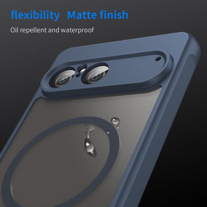 Ovitek MagSafe za Sony Xperia 10 VII, Techsuit, HaloFrost II, Temno modra