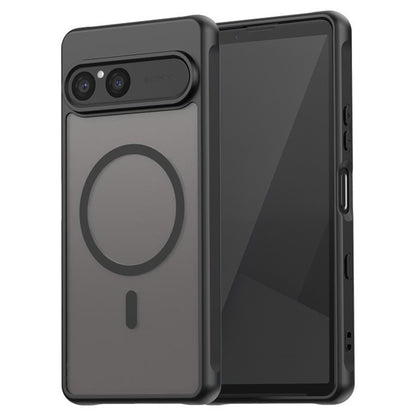 Ovitek MagSafe za Sony Xperia 10 VII, Techsuit, HaloFrost II, Črn