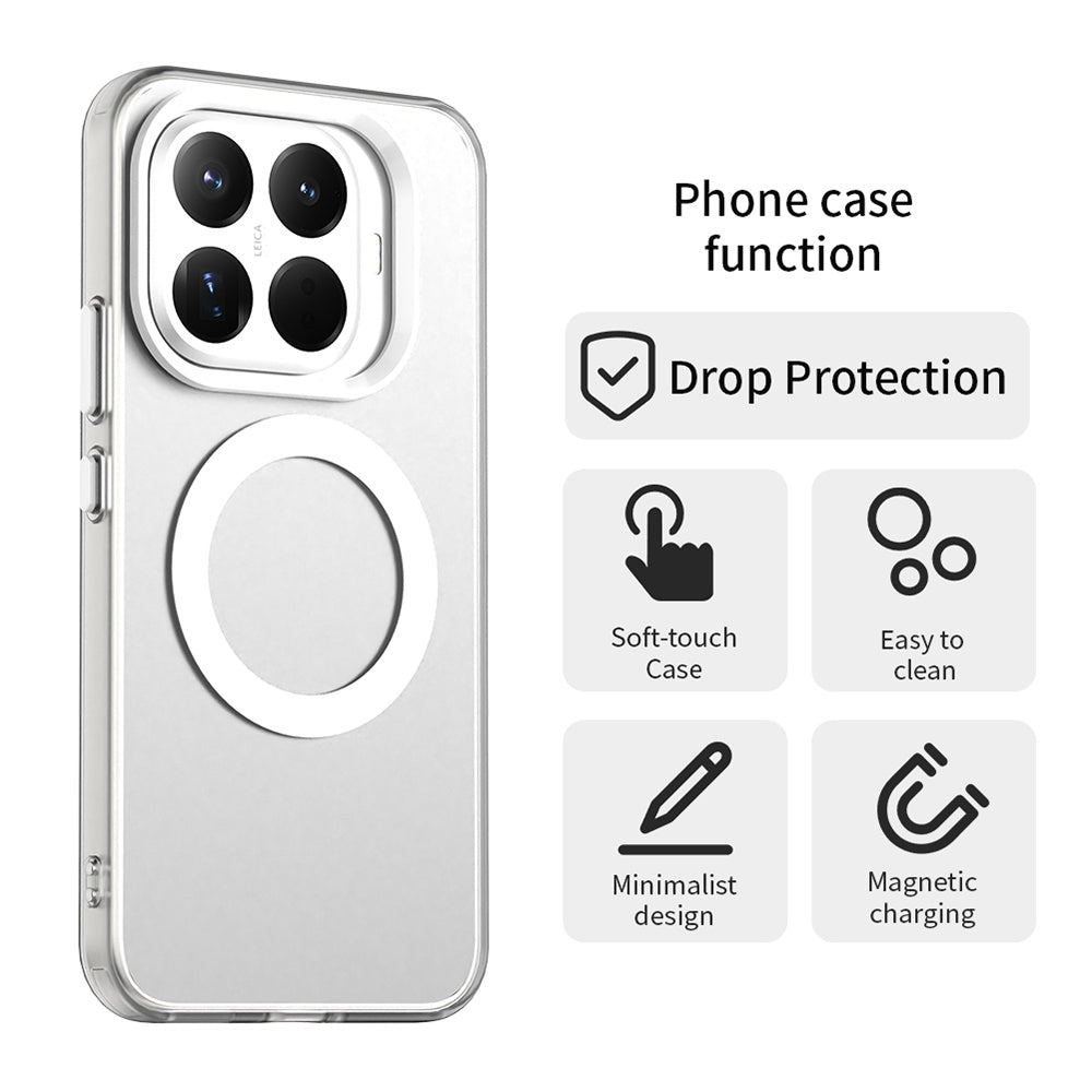 Ovitek MagSafe za Xiaomi 15T Pro, Techsuit, CandyCase, Bela