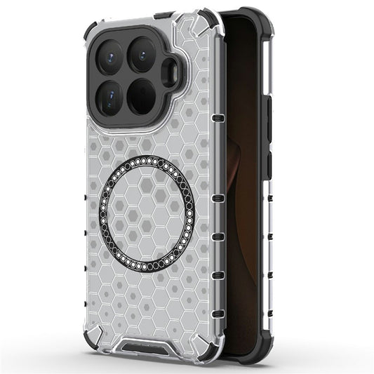 Ovitek MagSafe za Xiaomi 15T Pro, Techsuit, HoneyComb Shield, Bela