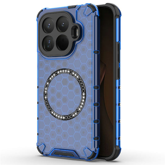 Ovitek MagSafe za Xiaomi 15T Pro, Techsuit, HoneyComb Shield, Modra