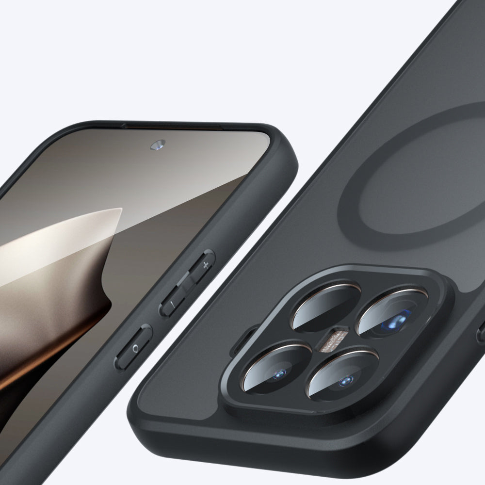 Ovitek MagSafe za Xiaomi 15T Pro, Techsuit, PureFrost, Satenasto črn