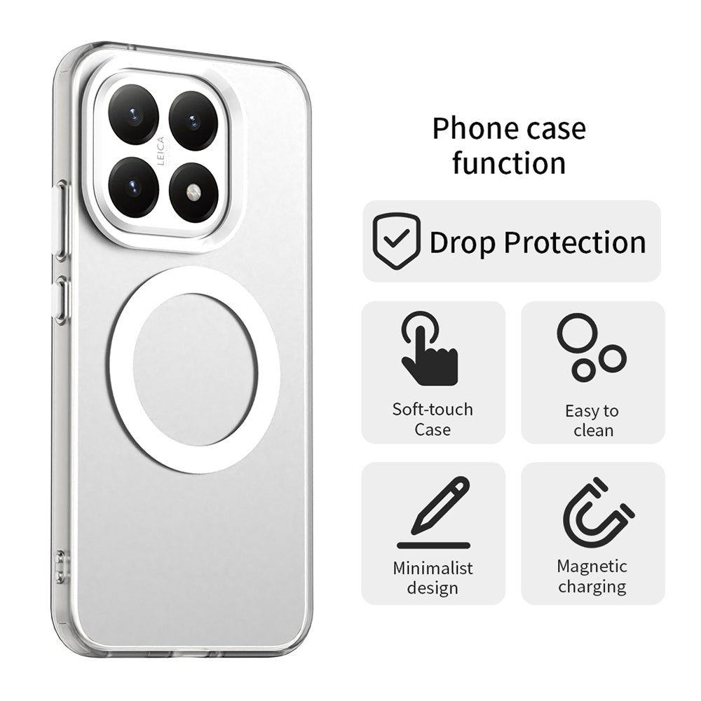 Ovitek MagSafe za Xiaomi 15T, Techsuit, CandyCase, Bela