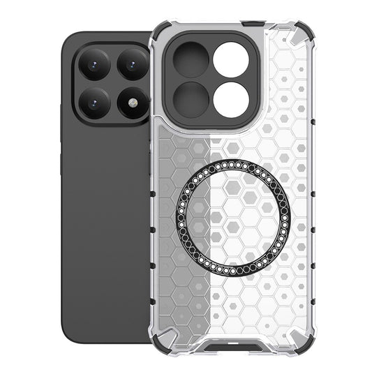 Ovitek MagSafe za Xiaomi 15T, Techsuit, HoneyComb Shield, Bela