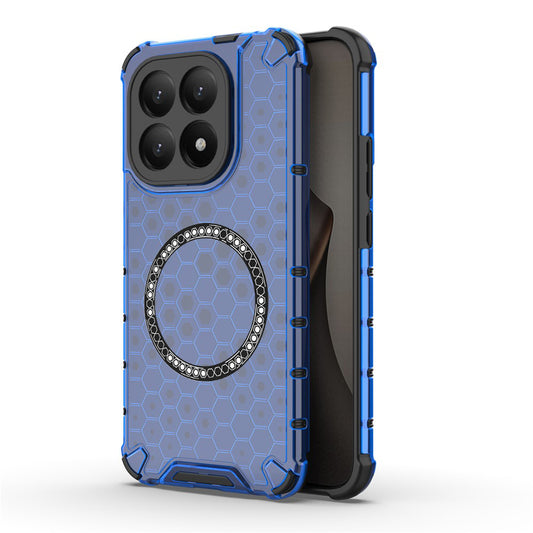 Ovitek MagSafe za Xiaomi 15T, Techsuit, HoneyComb Shield, Modra