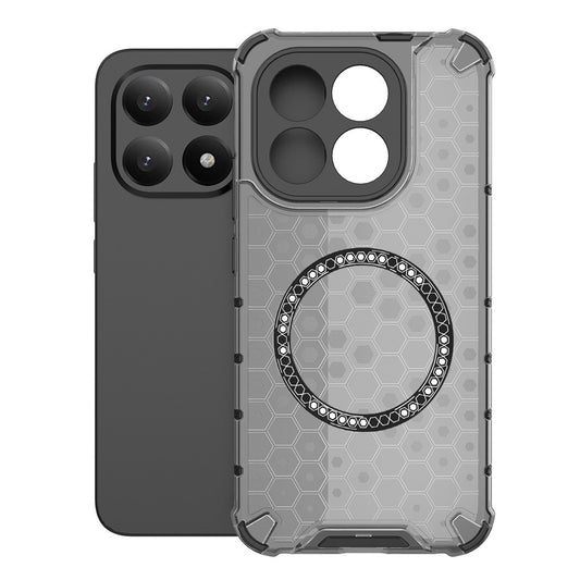 Ovitek MagSafe za Xiaomi 15T, Techsuit, HoneyComb Shield, Črn