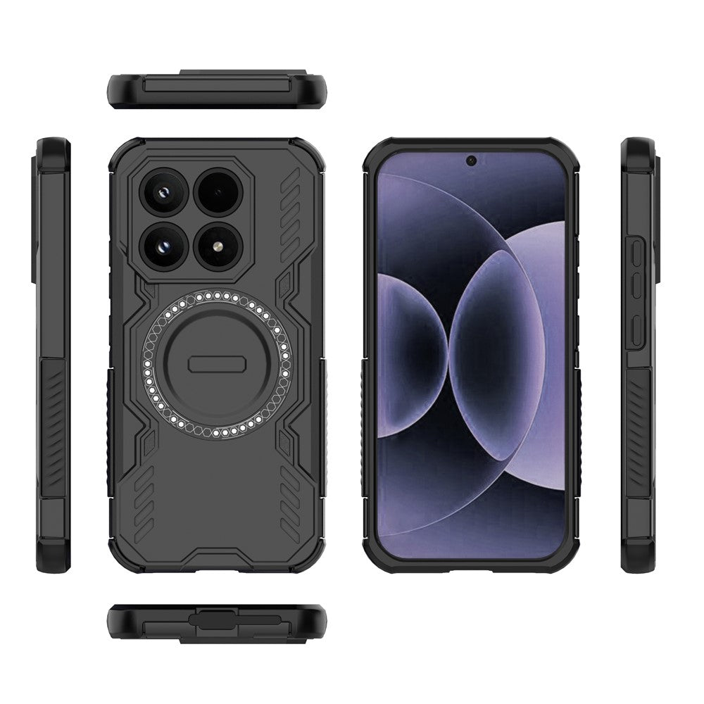 Ovitek MagSafe za Xiaomi 17, Techsuit, ArmorMag, Črn