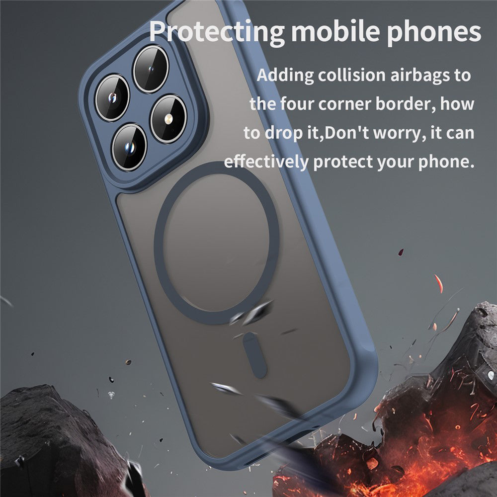 Ovitek MagSafe za Xiaomi 17, Techsuit, HaloFrost II, Temno modra