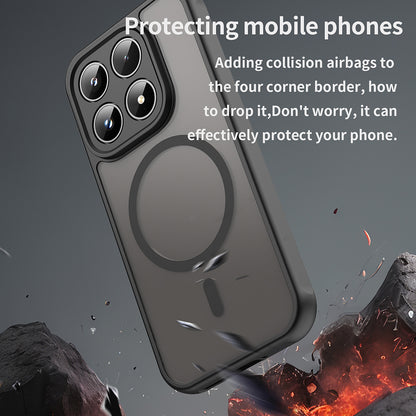 Ovitek MagSafe za Xiaomi 17, Techsuit, HaloFrost II, Roza