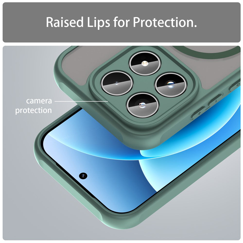 Ovitek MagSafe za Xiaomi 17, Techsuit, HaloFrost II, Zelen