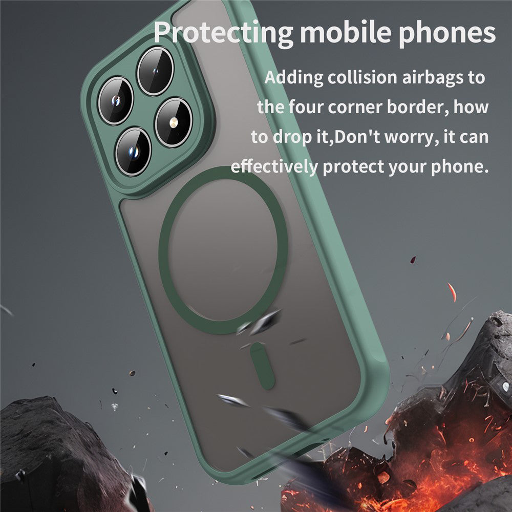 Ovitek MagSafe za Xiaomi 17, Techsuit, HaloFrost II, Zelen
