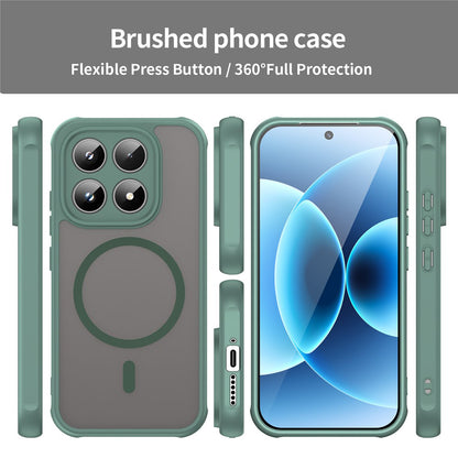 Ovitek MagSafe za Xiaomi 17, Techsuit, HaloFrost II, Zelen