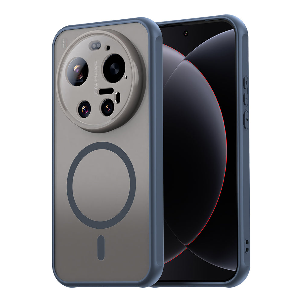 Ovitek MagSafe za Xiaomi 17 Ultra, Techsuit, HaloFrost II, Temno modra