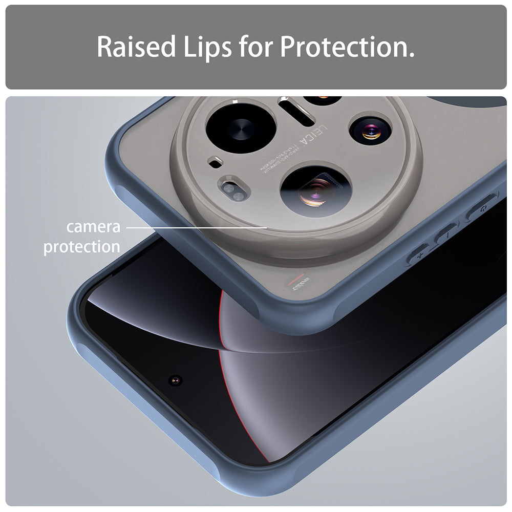 Ovitek MagSafe za Xiaomi 17 Ultra, Techsuit, HaloFrost II, Temno modra