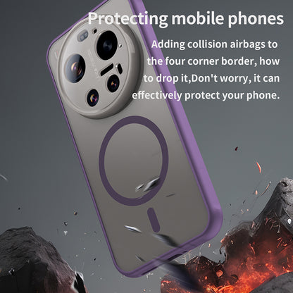 Ovitek MagSafe za Xiaomi 17 Ultra, Techsuit, HaloFrost II, Vijolična