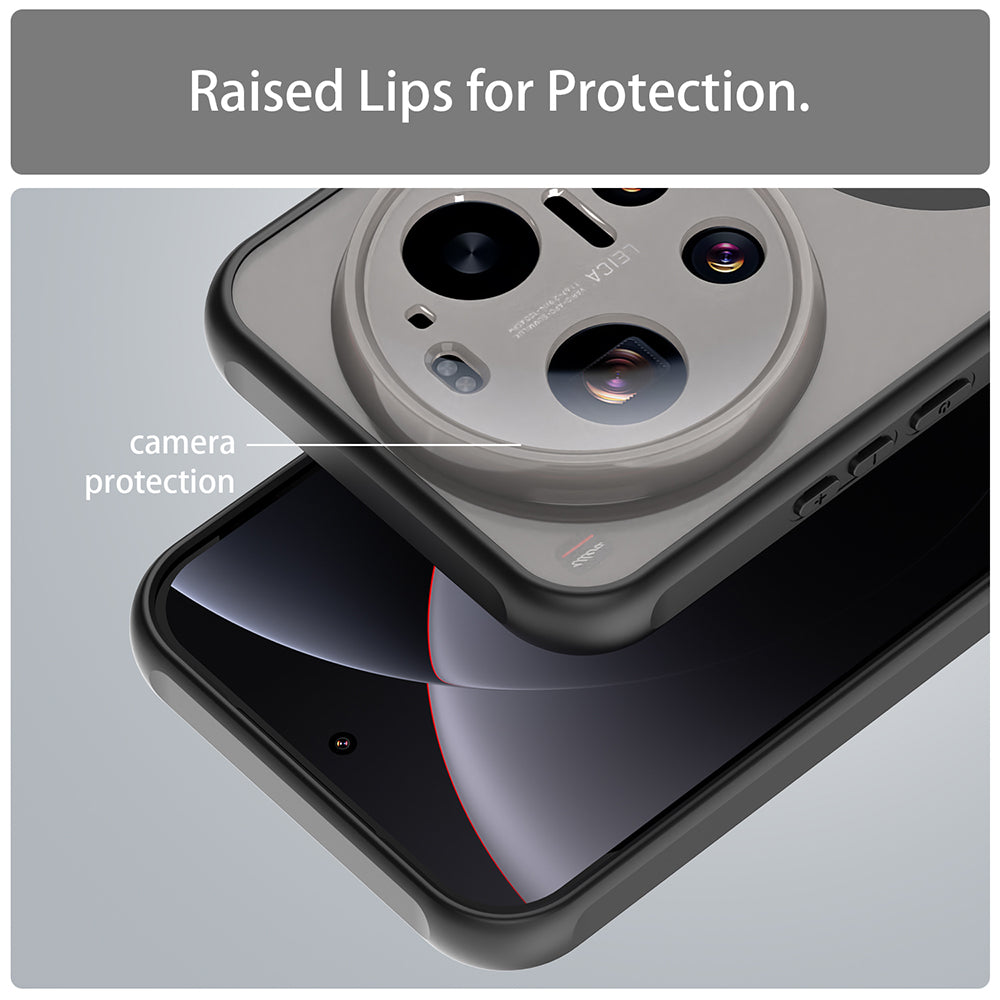 Ovitek MagSafe za Xiaomi 17 Ultra, Techsuit, HaloFrost II, Črn