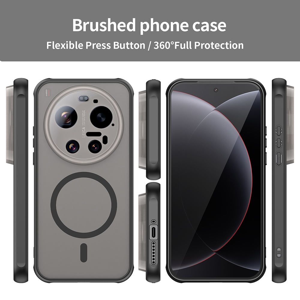 Ovitek MagSafe za Xiaomi 17 Ultra, Techsuit, HaloFrost II, Črn