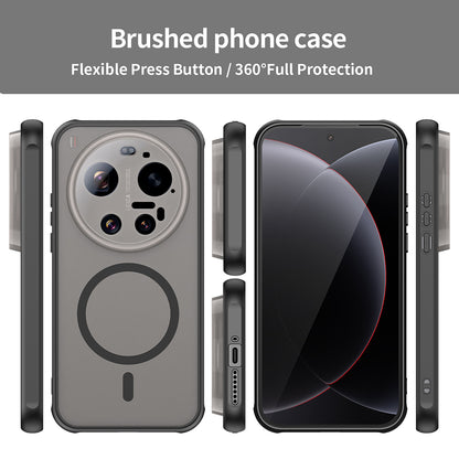 Ovitek MagSafe za Xiaomi 17 Ultra, Techsuit, HaloFrost II, Črn