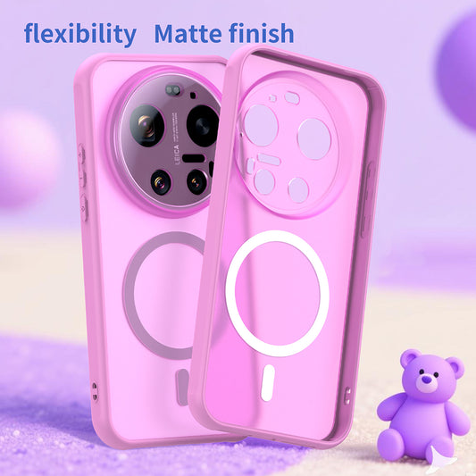 Ovitek MagSafe za Xiaomi 17 Ultra, Techsuit, HaloFrost II, Roza