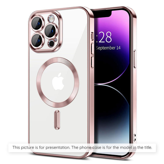 Ovitek MagSafe za Xiaomi 17T Pro, Techsuit, Luxury Crystal, Roza