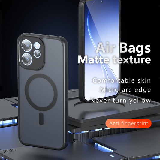 MagSafe ovitek za Xiaomi 17T, Techsuit, PureFrost, Črna satenasta