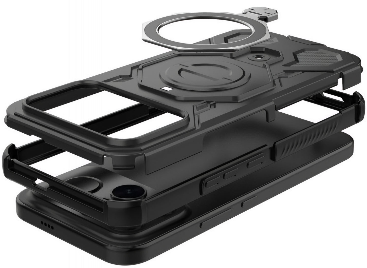 Ovitek MagSafe za Xiaomi Poco F8 Ultra, Tech-Protect, TacticStand, Mat Črna