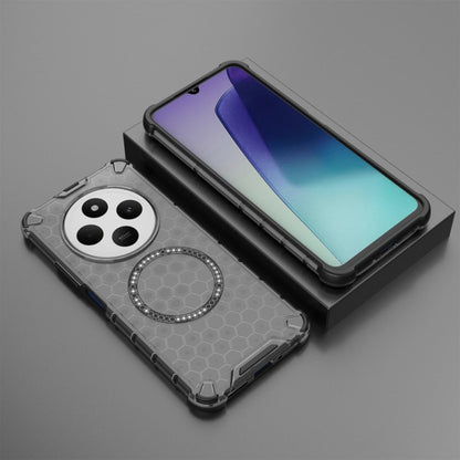 MagSafe ovitek za Xiaomi Poco C75 / Redmi 14C, Techsuit, HoneyComb Shield, Črn