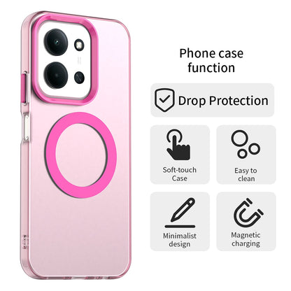 MagSafe ovitek za Xiaomi Poco C85 4G / Redmi 15C 5G / 15C 4G, Techsuit, CandyCase, roza
