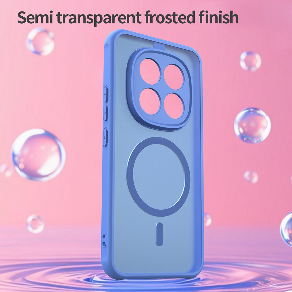 Ovitek MagSafe za Xiaomi Poco M8 Pro / Redmi Note 15 Pro+ 5G, Techsuit, HaloFrost II, Modra