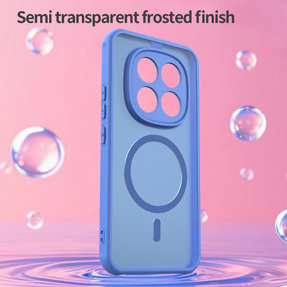 Ovitek MagSafe za Xiaomi Poco M8 Pro / Redmi Note 15 Pro+ 5G, Techsuit, HaloFrost II, Modra