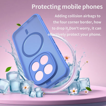 Ovitek MagSafe za Xiaomi Poco M8 Pro / Redmi Note 15 Pro+ 5G, Techsuit, HaloFrost II, Modra