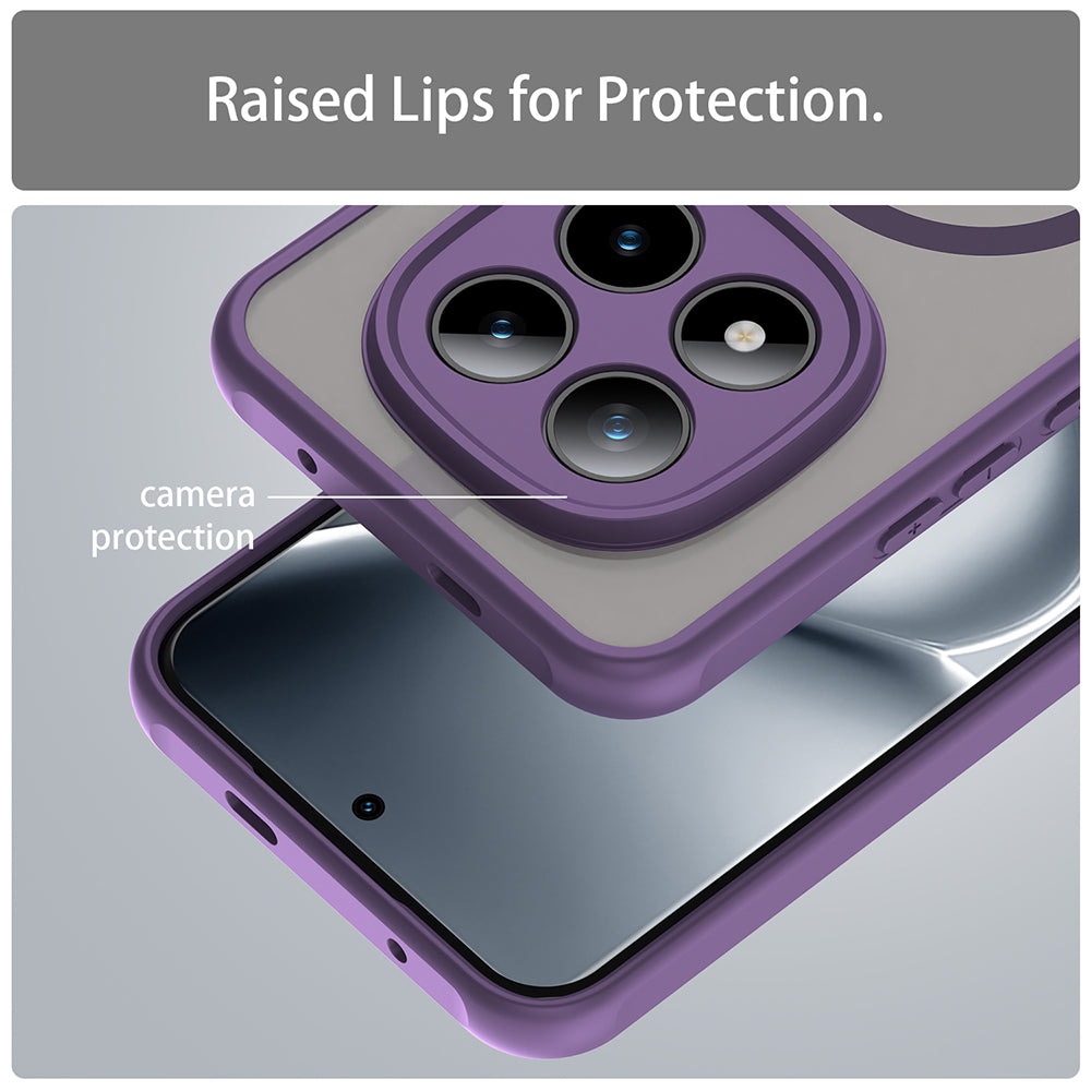 MagSafe Case for Xiaomi Poco M8 Pro / Redmi Note 15 Pro+ 5G, Techsuit, HaloFrost II, Purple