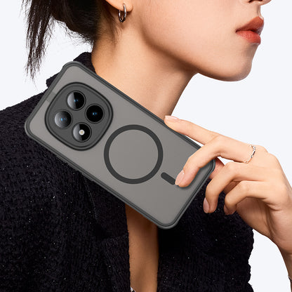 Ovitek MagSafe za Xiaomi Poco M8 Pro / Redmi Note 15 Pro+ 5G, Techsuit, HaloFrost II, Črn