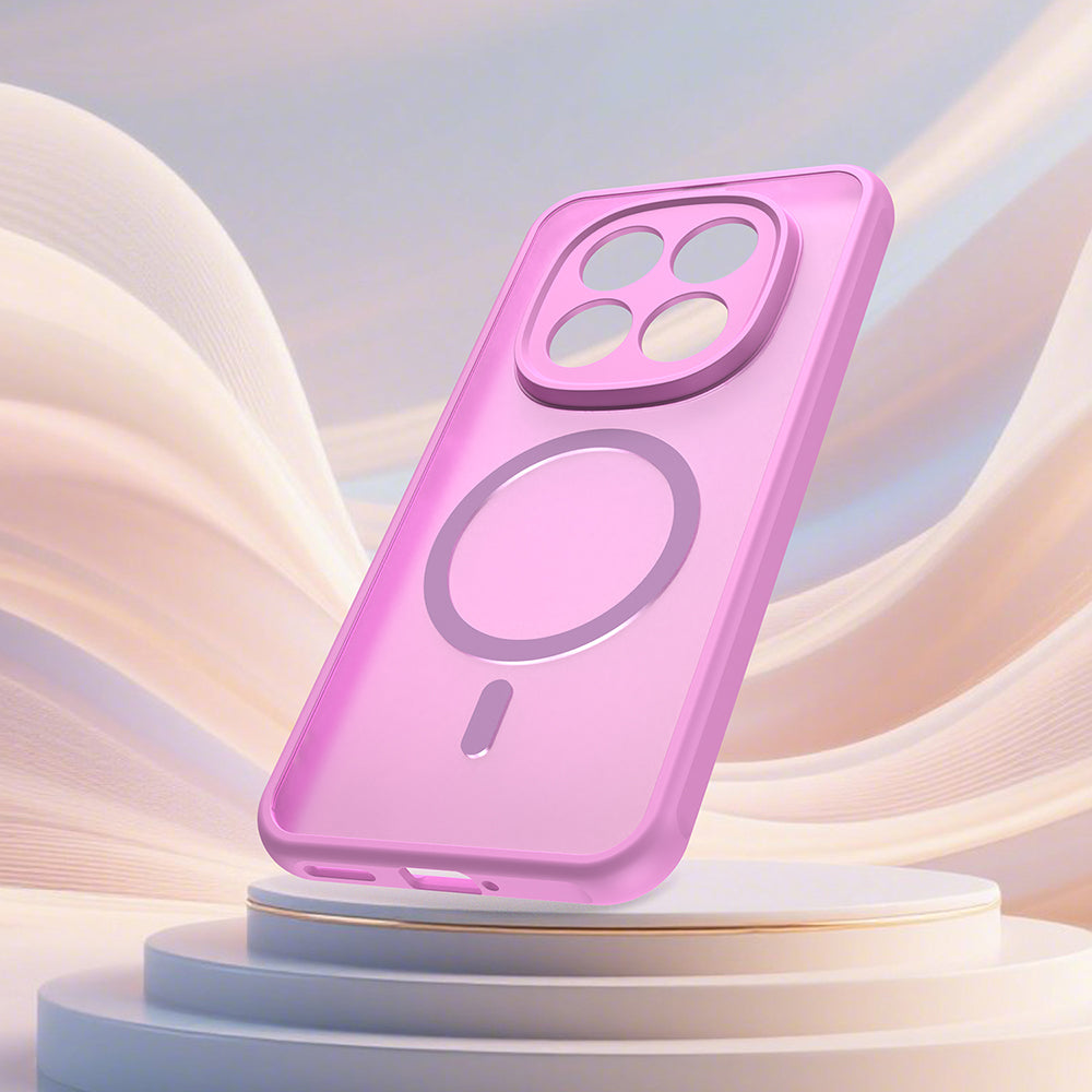 MagSafe ovitek za Xiaomi Poco M8 Pro / Redmi Note 15 Pro+ 5G, Techsuit, HaloFrost II, Roza