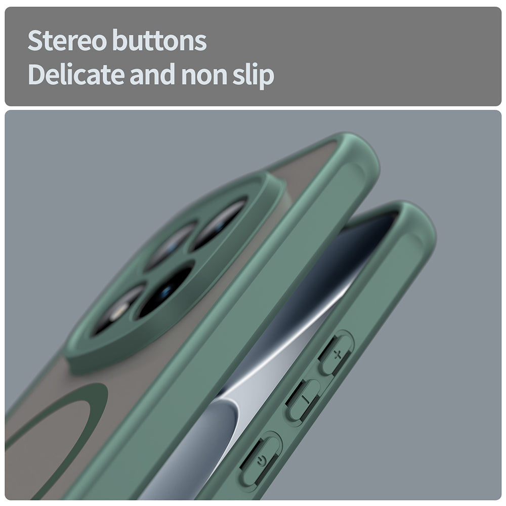 Ovitek MagSafe za Xiaomi Poco M8 Pro / Redmi Note 15 Pro+ 5G, Techsuit, HaloFrost II, Zelen