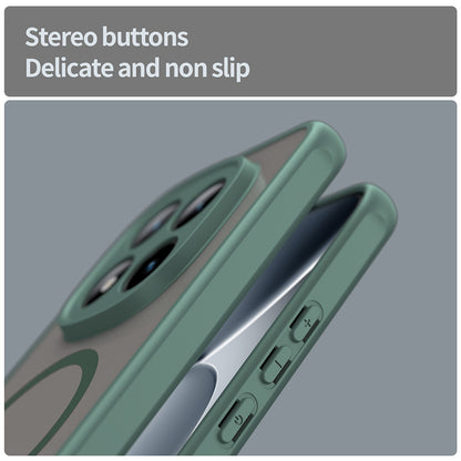 Ovitek MagSafe za Xiaomi Poco M8 Pro / Redmi Note 15 Pro+ 5G, Techsuit, HaloFrost II, Zelen