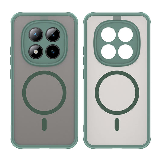 Ovitek MagSafe za Xiaomi Poco M8 Pro / Redmi Note 15 Pro+ 5G, Techsuit, HaloFrost II, Zelen