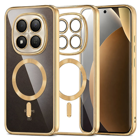MagSafe ovitek za Xiaomi Poco M8 Pro / Redmi Note 15 Pro+ 5G, Techsuit, Luxury Crystal, Zlata