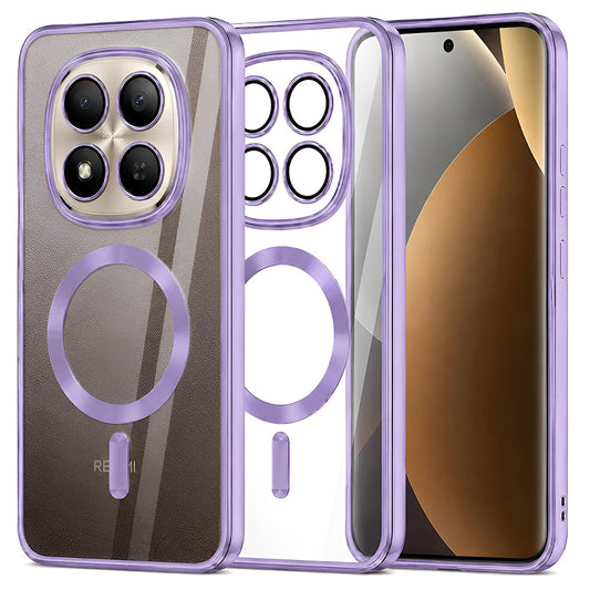MagSafe ovitek za Xiaomi Poco M8 Pro / Redmi Note 15 Pro+ 5G, Techsuit, Luxury Crystal, Svetlo vijolična