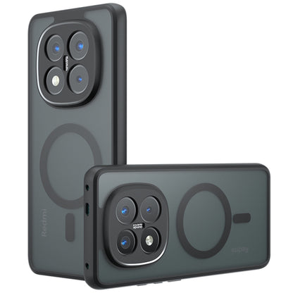 MagSafe ovitek za Xiaomi Poco X7 / Note 14 Pro 5G, Techsuit, PureFrost, Črn